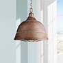 1_Golden Lighting Bartlett 16 1/2" Wide Copper Patina Pendant Light