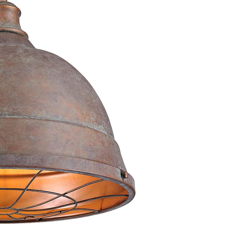 Image 3 Golden Lighting Bartlett 16 1/2" Wide Copper Patina Pendant Light more views