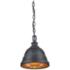 Golden Lighting Bartlett 9 1/4" Wide Black Patina Mini Pendant
