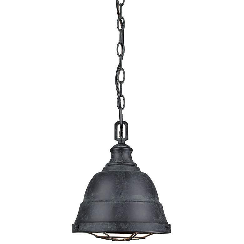 Image 4 Golden Lighting Bartlett 9 1/4" Wide Black Patina Mini Pendant more views