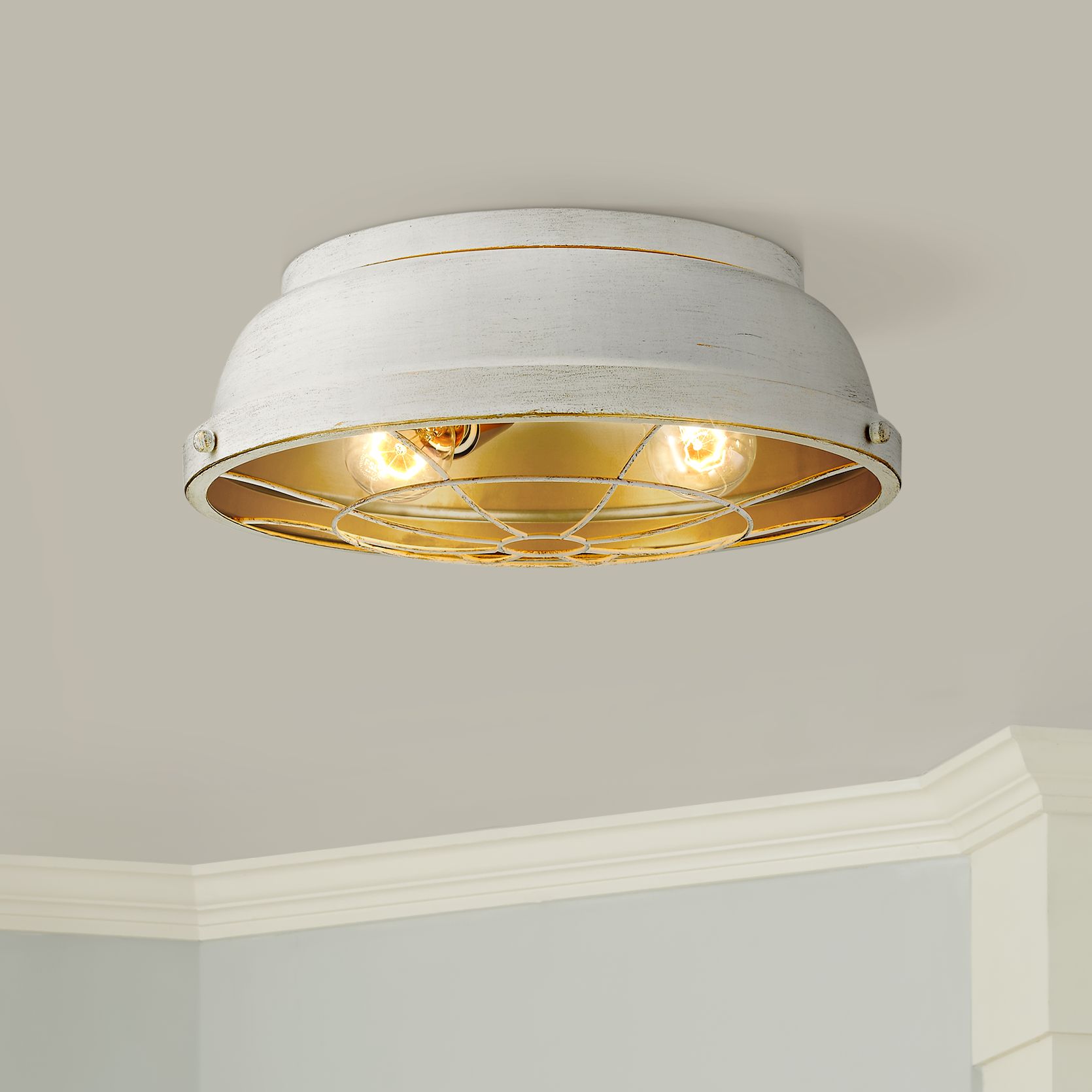 Golden Lighting Bartlett White Collection