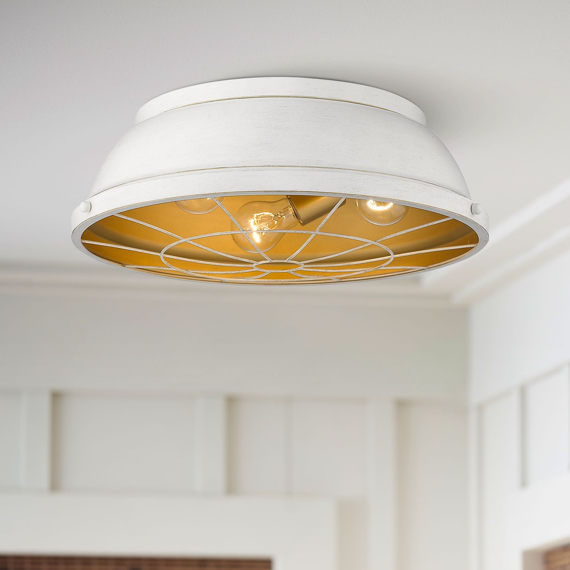 Golden Lighting Bartlett White Collection