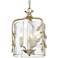 Golden Lighting Calla 13" White Gold 3-Light Water Glass Pendant