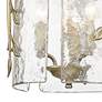 2_Golden Lighting Calla 13" White Gold 3-Light Water Glass Pendant more views