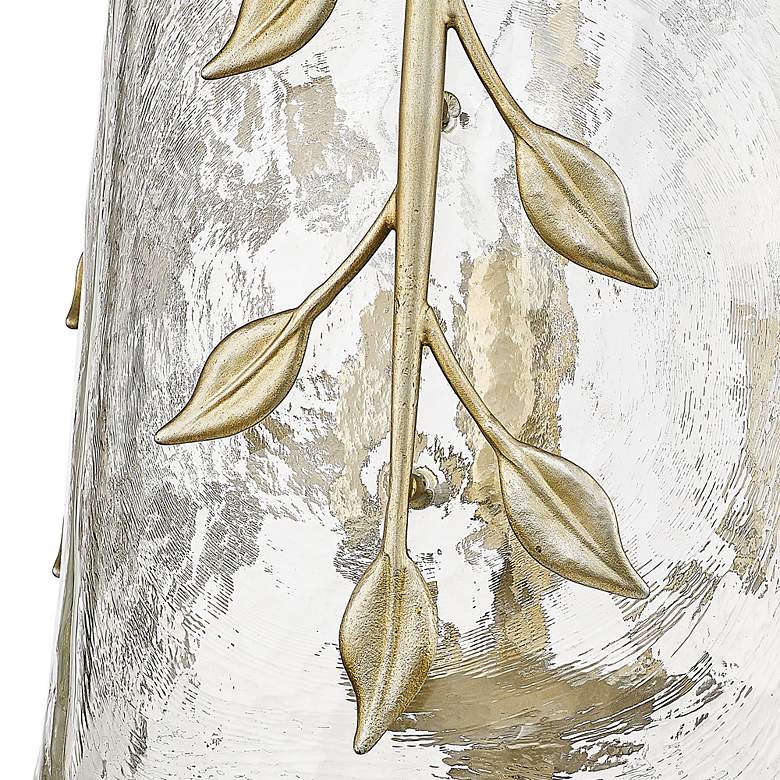 Image 4 Golden Lighting Calla 13" White Gold 3-Light Water Glass Pendant more views