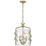 4_Golden Lighting Calla 13" White Gold 3-Light Water Glass Pendant more views