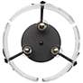 5_Golden Lighting Calla 15 1/4" Black and Hammered Glass Ceiling Light more views