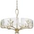 Golden Lighting Calla 27 3/4" Wide White Gold 6-Light Chandelier