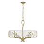 4_Golden Lighting Calla 27 3/4" Wide White Gold 6-Light Chandelier more views