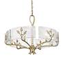 5_Golden Lighting Calla 27 3/4" Wide White Gold 6-Light Chandelier more views