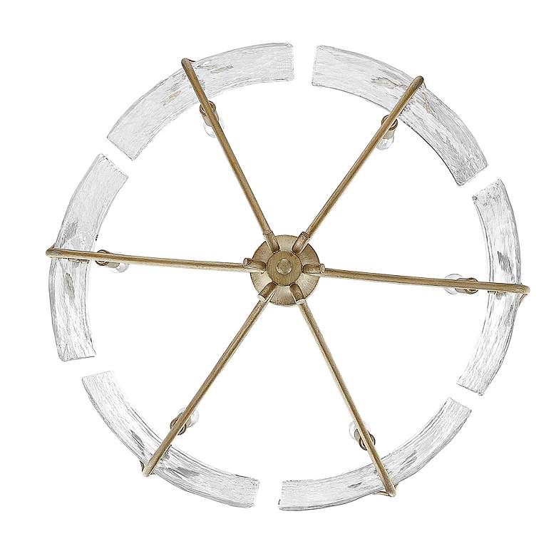 Image 7 Golden Lighting Calla 27 3/4" Wide White Gold 6-Light Chandelier more views