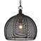 Golden Lighting Calypso 15 3/4" Wide Matte Black Dome Pendant Light