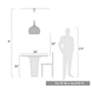 6_Golden Lighting Calypso 15 3/4" Wide Matte Black Dome Pendant Light more views