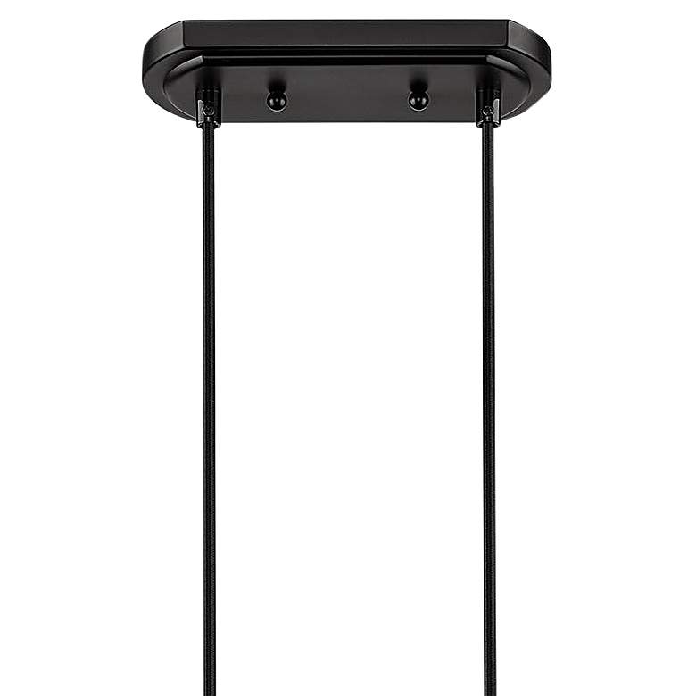 Image 4 Golden Lighting Carver 35 1/2" Wide Matte Black Linear Pendant Light more views