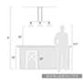 Golden Lighting Carver 35 1/2" Wide Matte Black Linear Pendant Light