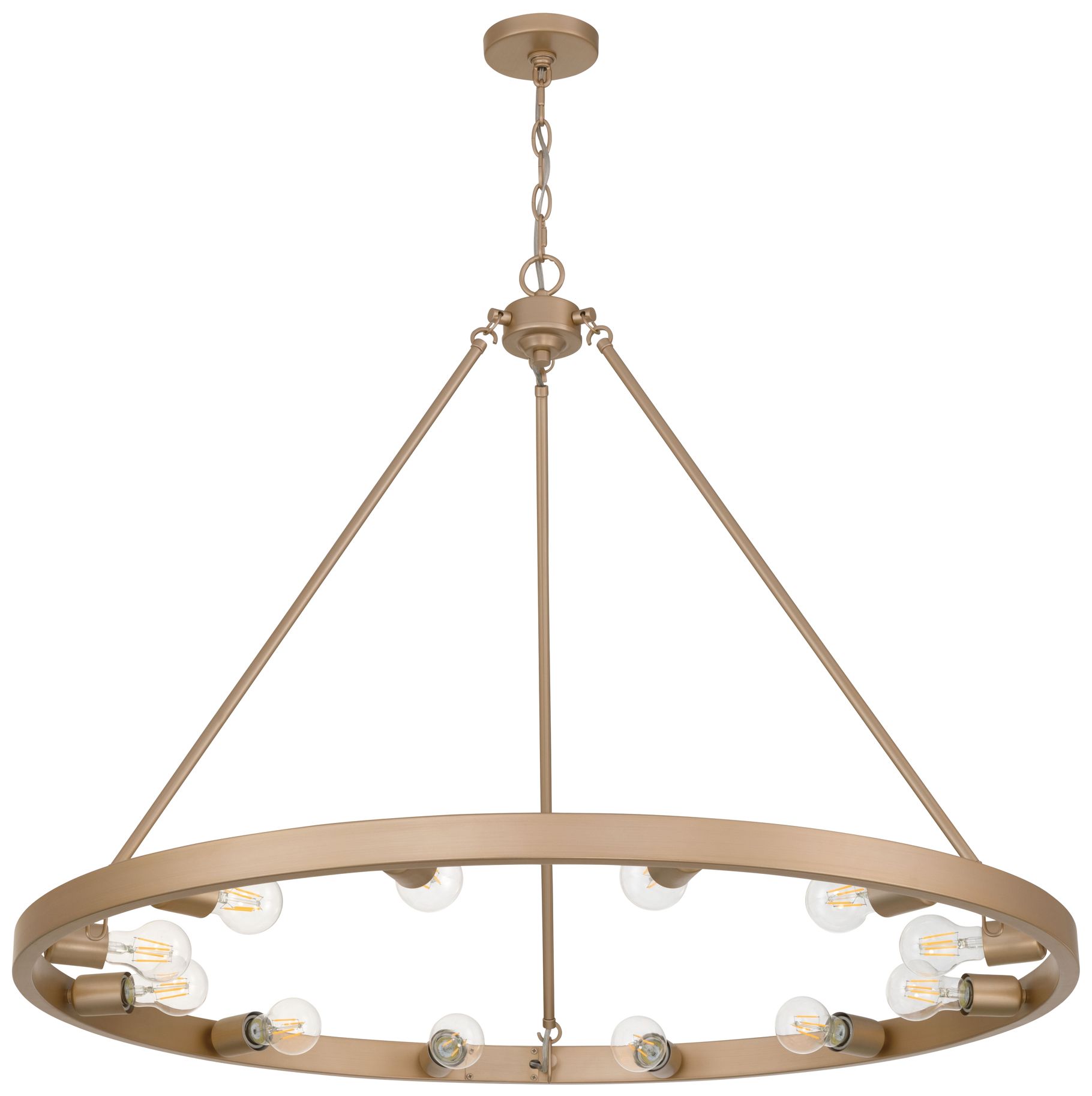 Thumbnail2 of Golden Lighting Castile 12-light Chandelier in French Gold more views