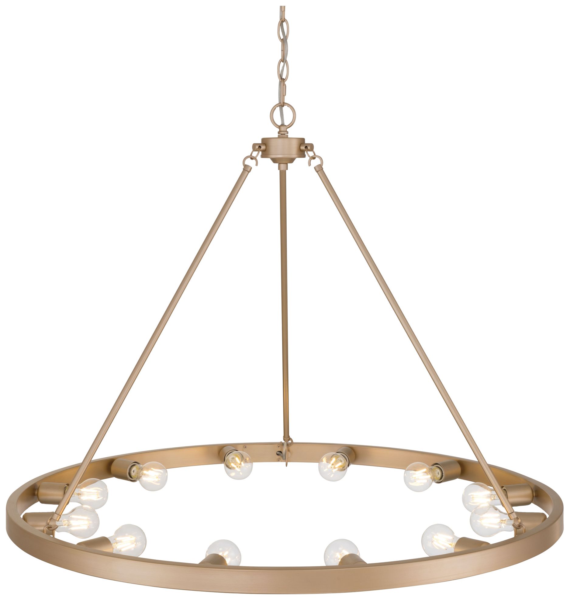 Golden Lighting Castile 12-light Chandelier in French Gold