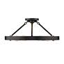 3_Golden Lighting Castile 24" Matte Black 6-Light Ring Ceiling Light more views