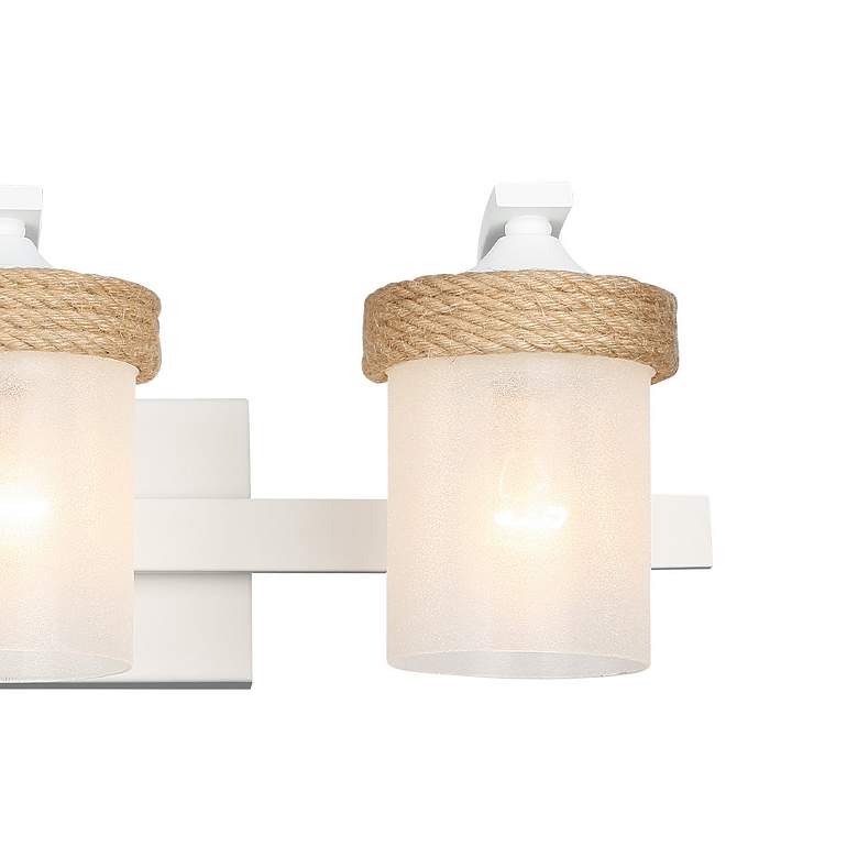 Image 2 Golden Lighting Chatham 22 3/4" Modern White and Glass Bath Light more views