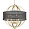 Golden Lighting Colson 27 1/4" Wide Olympic Gold 6-Light Chandelier