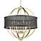 Golden Lighting Colson 27 1/4" Wide Olympic Gold 6-Light Chandelier