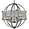 Golden Lighting Colson 32 3/4" Wide 9-Light Matte Black Orb Chandelier