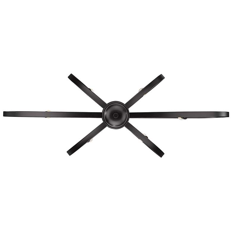 Image 6 Golden Lighting Colson 35" Wide Matte Black 6-Light Linear Pendant more views