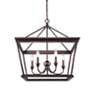 5_Golden Lighting Davenport 24" Wide 5-Light Etruscan Bronze Pendant more views