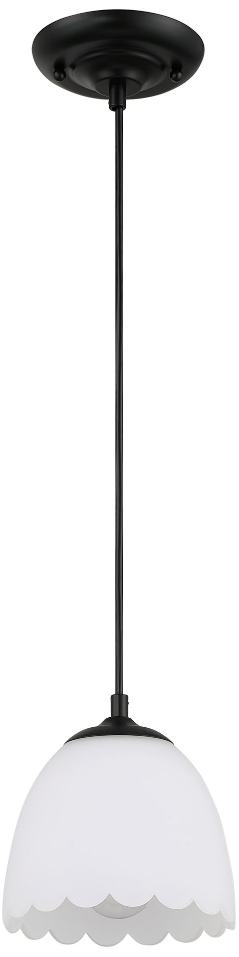 Image 5 Golden Lighting Dorinda 1-light Pendant in Matte Black more views
