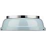 1_Golden Lighting Duncan 14" Chrome and Seafoam Blue Ceiling Light