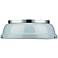 Golden Lighting Duncan 14" Chrome and Seafoam Blue Ceiling Light