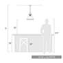 3_Golden Lighting Duncan 14" Industrial Modern White Dome Pendant Light more views