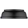 1_Golden Lighting Duncan 14" Wide Matte Black Flush Mount Ceiling Light