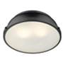 3_Golden Lighting Duncan 14" Wide Matte Black Flush Mount Ceiling Light more views