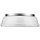 Golden Lighting Duncan 14" Wide Pewter Ceiling Light with White Shade
