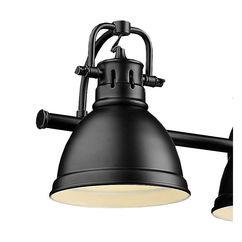 Image 4 Golden Lighting Duncan 33 1/2" Wide Matte Black 4-Light Bath Light more views