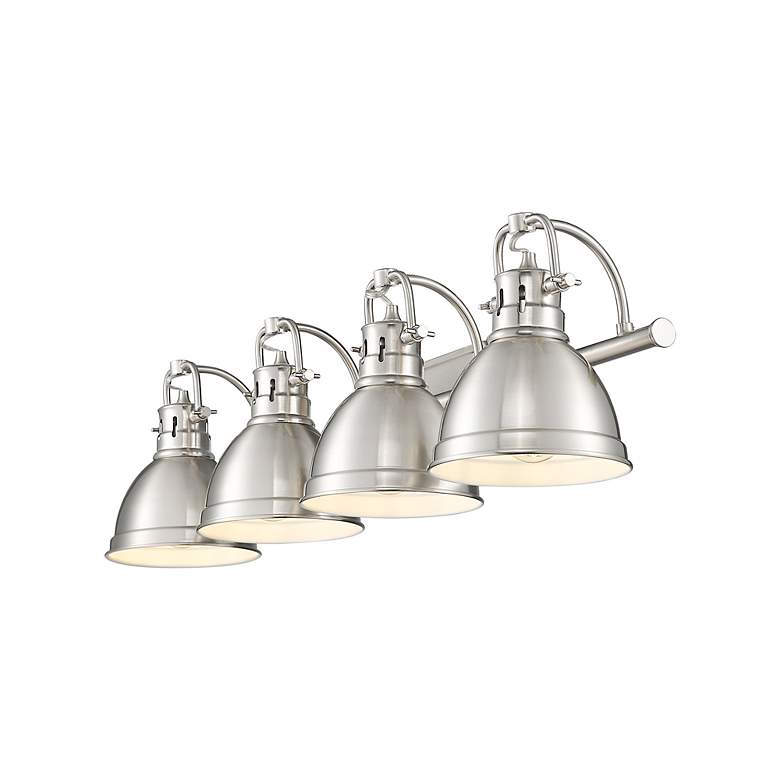 Image 2 Golden Lighting Duncan 33 3/4" Pewter 4-Light Bath Vanity Fixture more views