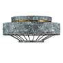 2_Golden Lighting Ferris 14" Blue Verde Patina 2-Light Ceiling Light more views