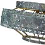 4_Golden Lighting Ferris 14" Blue Verde Patina 2-Light Ceiling Light more views