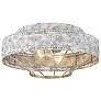 1_Golden Lighting Ferris 14" Wide French White 2-Light Ceiling Light