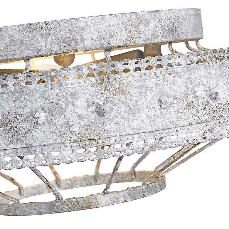 Image 4 Golden Lighting Ferris 14" Wide French White 2-Light Ceiling Light more views