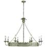 1_Golden Lighting Finley 42" 8-Light Vintage Sage Candelabra Chandelier