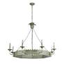 2_Golden Lighting Finley 42" 8-Light Vintage Sage Candelabra Chandelier more views