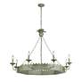 3_Golden Lighting Finley 42" 8-Light Vintage Sage Candelabra Chandelier more views