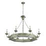 4_Golden Lighting Finley 42" 8-Light Vintage Sage Candelabra Chandelier more views