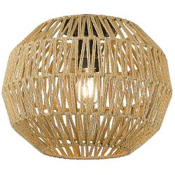Golden Lighting Florence 14" Wide Woven Rope Modern Ceiling Light