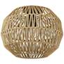 5_Golden Lighting Florence 14" Wide Woven Rope Modern Ceiling Light more views