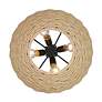 5_Golden Lighting Hathaway 20 1/4" Matte Black and Rope Basket Pendant more views