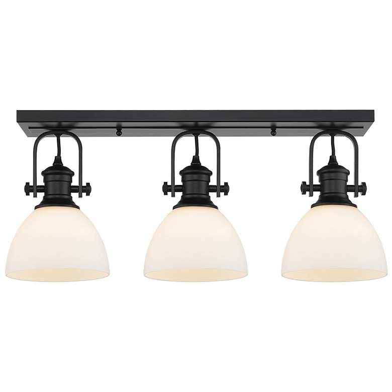 Image 2 Golden Lighting Hines 25 1/4" Wide Matte Black 3-Light Ceiling Light