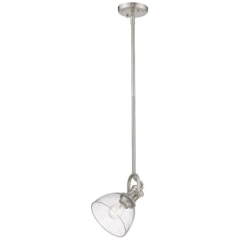 Image 4 Golden Lighting Hines 7" Wide Pewter Mini Pendant Light more views